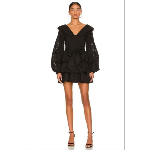 Tularosa Florine Mini Dress Black Women's Size Small